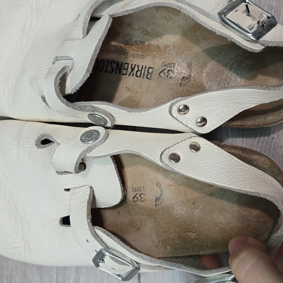 Birkenstock Women Tokio Super Grip Clog Leather Sandals Sz 39/8 Narrow - Picture 11 of 15